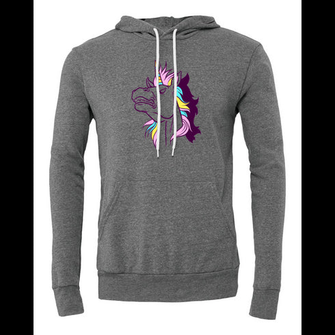 Colorful Unicorn Bella canvas hoodie 3719